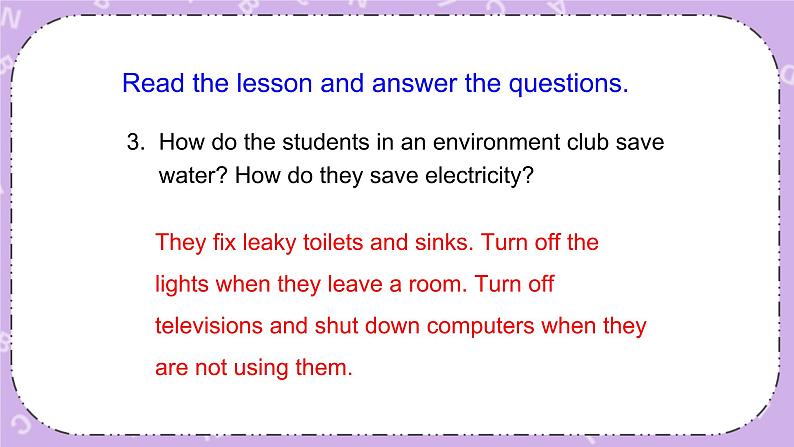 Unit 8 Lesson44 Environment Clubs 课件+教案07