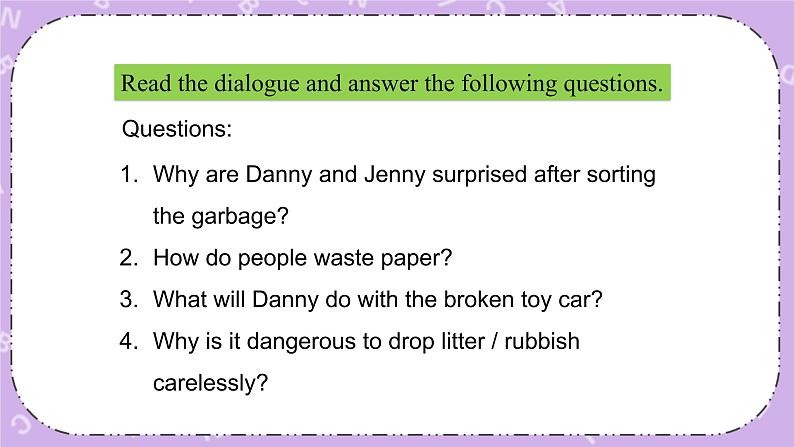 Unit 8 Lesson45 Let’s Sort Garbage 课件+教案06