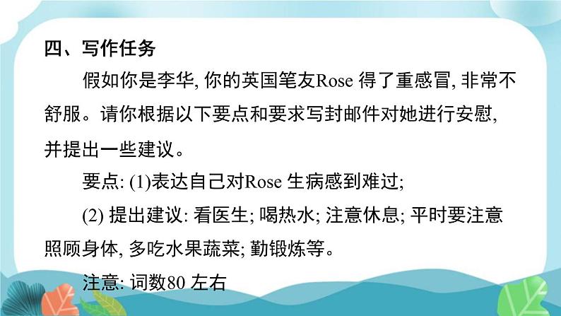 外研社版英语八年级下册 Module 4 书面表达课件PPT第7页