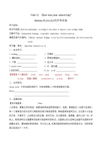 英语人教新目标 (Go for it) 版Section B导学案