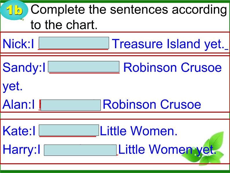 八年级英语人教版下册  Unit 8 Have you read Treasure Island yet？ Section A  课件807