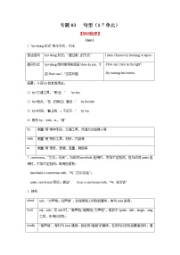 专题03 句型（知识梳理+专题过关）-2023-2024学年九年级英语上学期期中考点大串讲（人教版）