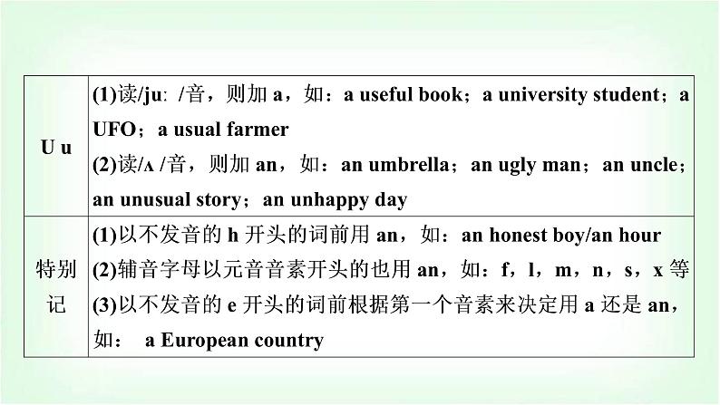 外研版中考英语复习专题突破三冠词教学课件第5页