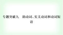 外研版中考英语复习专题突破九助动词、实义动词和动词短语作业课件