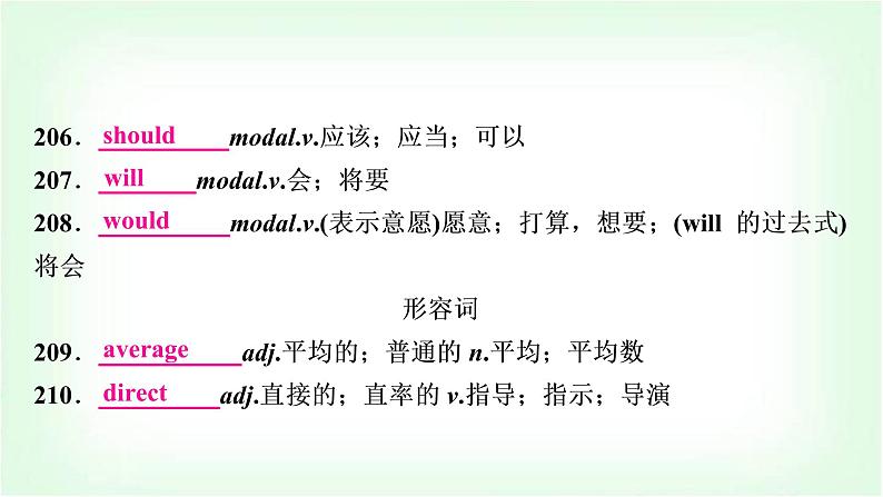 外研版中考英语复习第16天词汇背记课件第2页