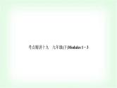 外研版中考英语复习考点精讲十九九年级(下)Modules 1－3基础检测课件