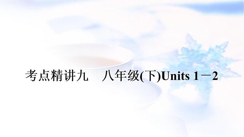 译林版中考英语复习考点精讲九八年级(下)Units1－2教学课件01