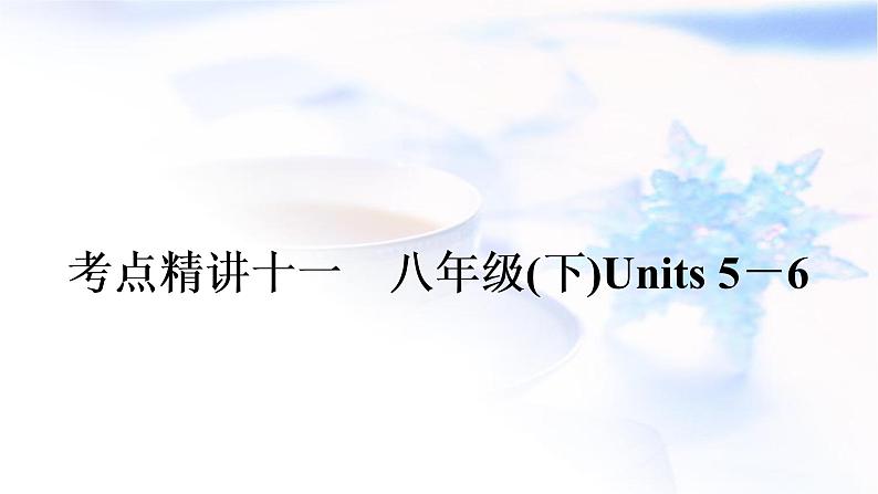 译林版中考英语复习考点精讲十一八年级(下)Units5－6教学课件第1页