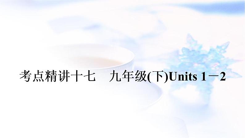 译林版中考英语复习考点精讲十七九年级(下)Units1－2教学课件01