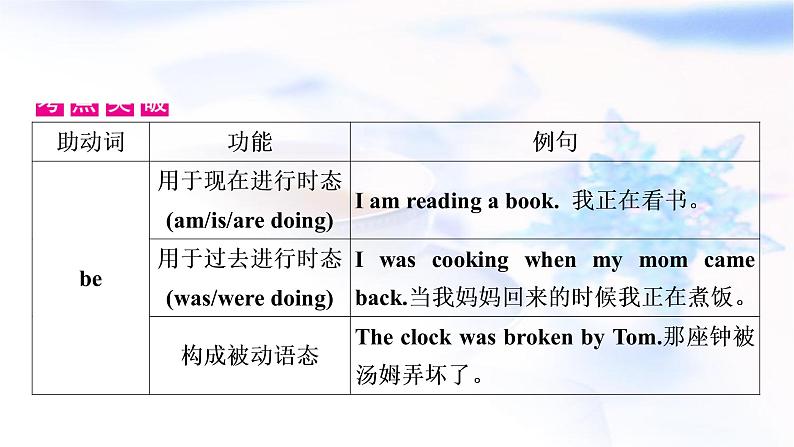 译林版中考英语复习专题突破九助动词、实义动词和动词短语教学课件第4页