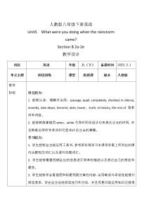 英语八年级下册Section B教案设计