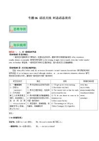 专题05 语法无忧 动词我有——2023年中考英语思维导图+必备知识点梳理+精练学案（全国通用版）（原卷版+解析版）