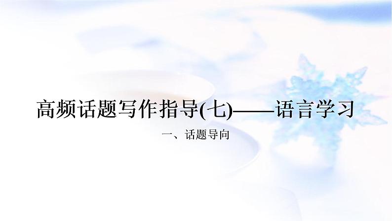 译林版中考英语复习题型专题四书面表达（7）语言学习教学课件第1页