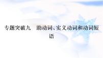 译林版中考英语复习专题突破九助动词、实义动词和动词短语作业课件