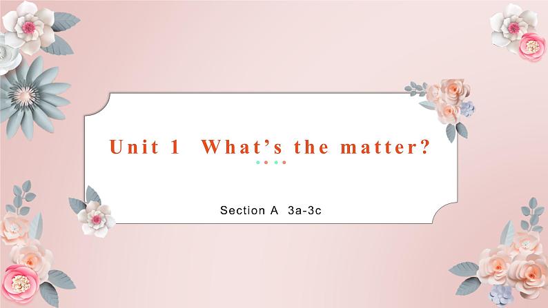 Unit1 SectionA 3a-3c 课件01