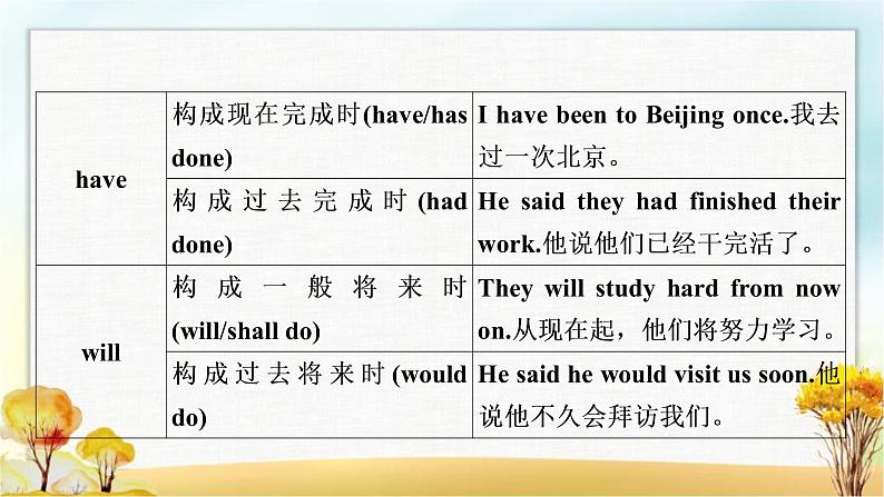 人教版中考英语复习专题突破九助动词、实义动词和动词短语教学课件06