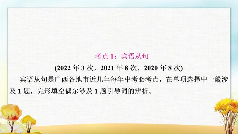 人教版中考英语复习专题突破十三复合句教学课件03