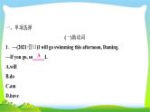 人教版中考英语复习专题突破九助动词、实义动词和动词短语练习课件