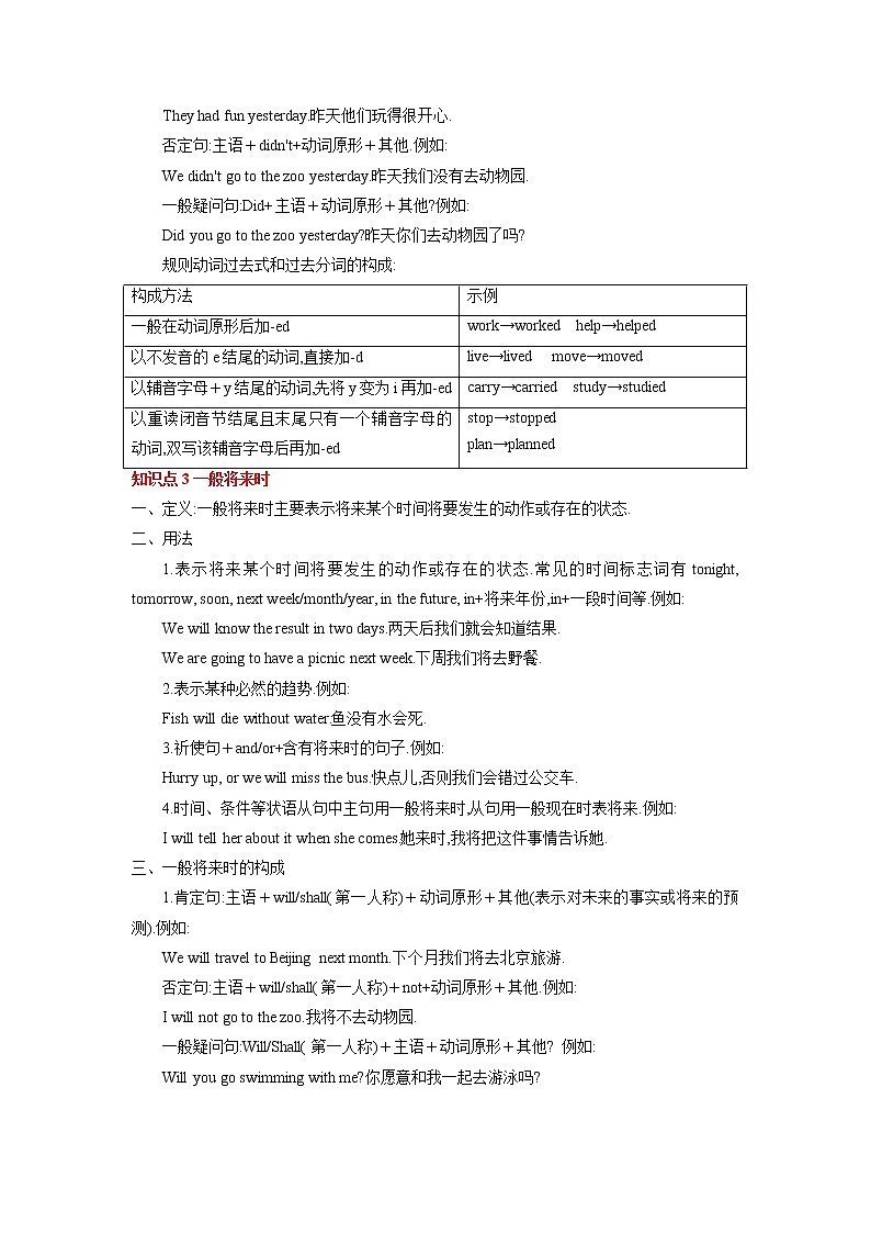 专题八动词的时态和语态-2023年初中英语中考复习专项突破第3页