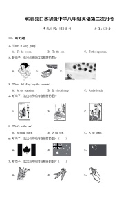 湖北省黄冈市蕲春县向桥乡白水中学2021-2022学年八年级下学期第二次月考英语试题