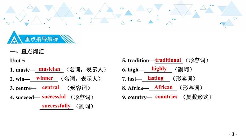 中考总复习英语 教材知识梳理—九年级上册 Units 5~6课件04