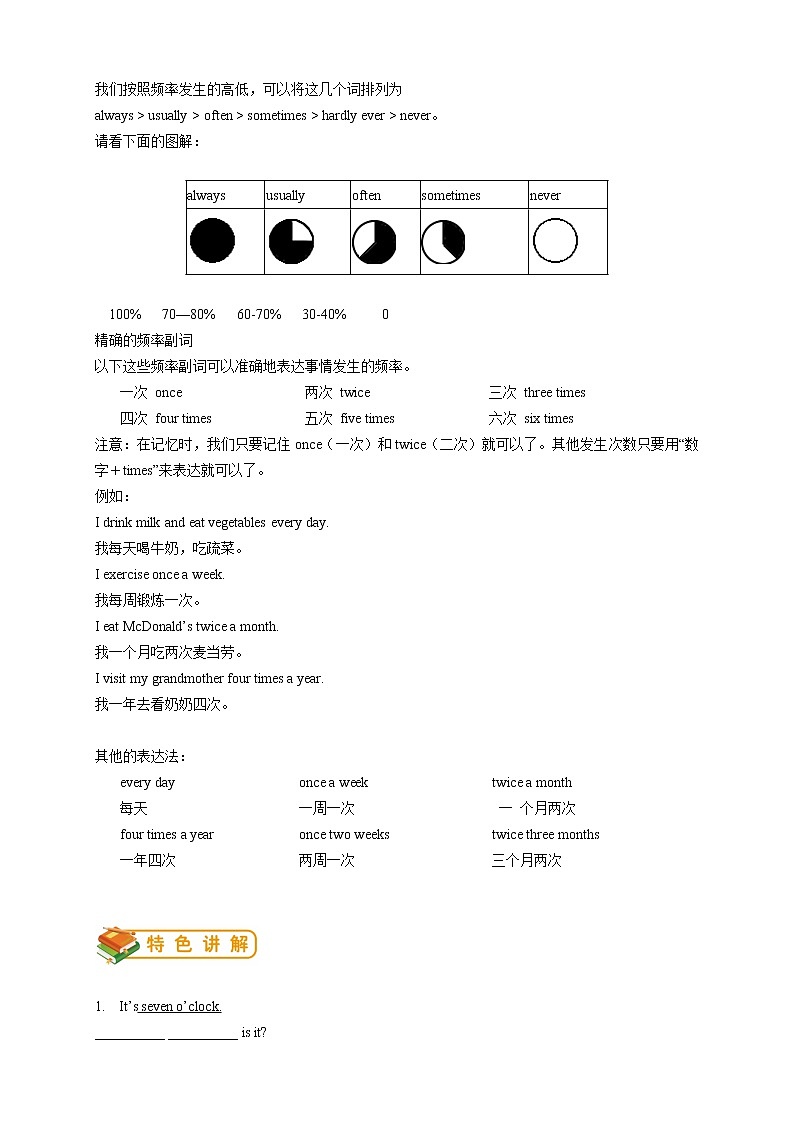 人教版初一（下）英语第4讲：unit 2 语法篇（教师版） 教案03