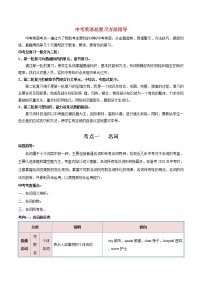 中考英语考点一遍过 考点02 名词的用法