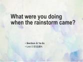 Unit5 What were you doing when the rainstorm came？Section A 1a-2c课件PPT