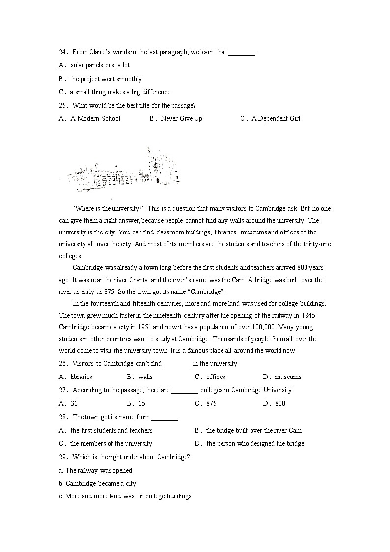 Unit 5 Topic 2（培优卷）——2022-2023学年七年级下册英语单元卷（仁爱版）（原卷版+解析版）03
