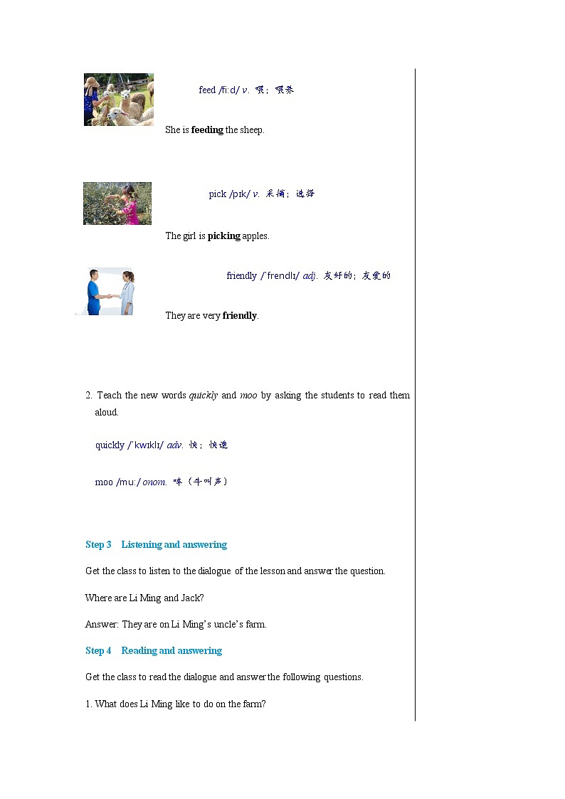 冀教版英语七年级上 UNIT6 Lesson 34 教学课件+教案03