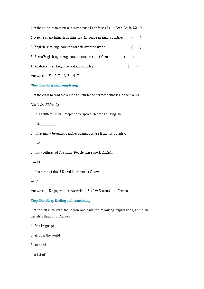 冀教版英语七年级上 UNIT8 Lesson 48 教学课件+教案03