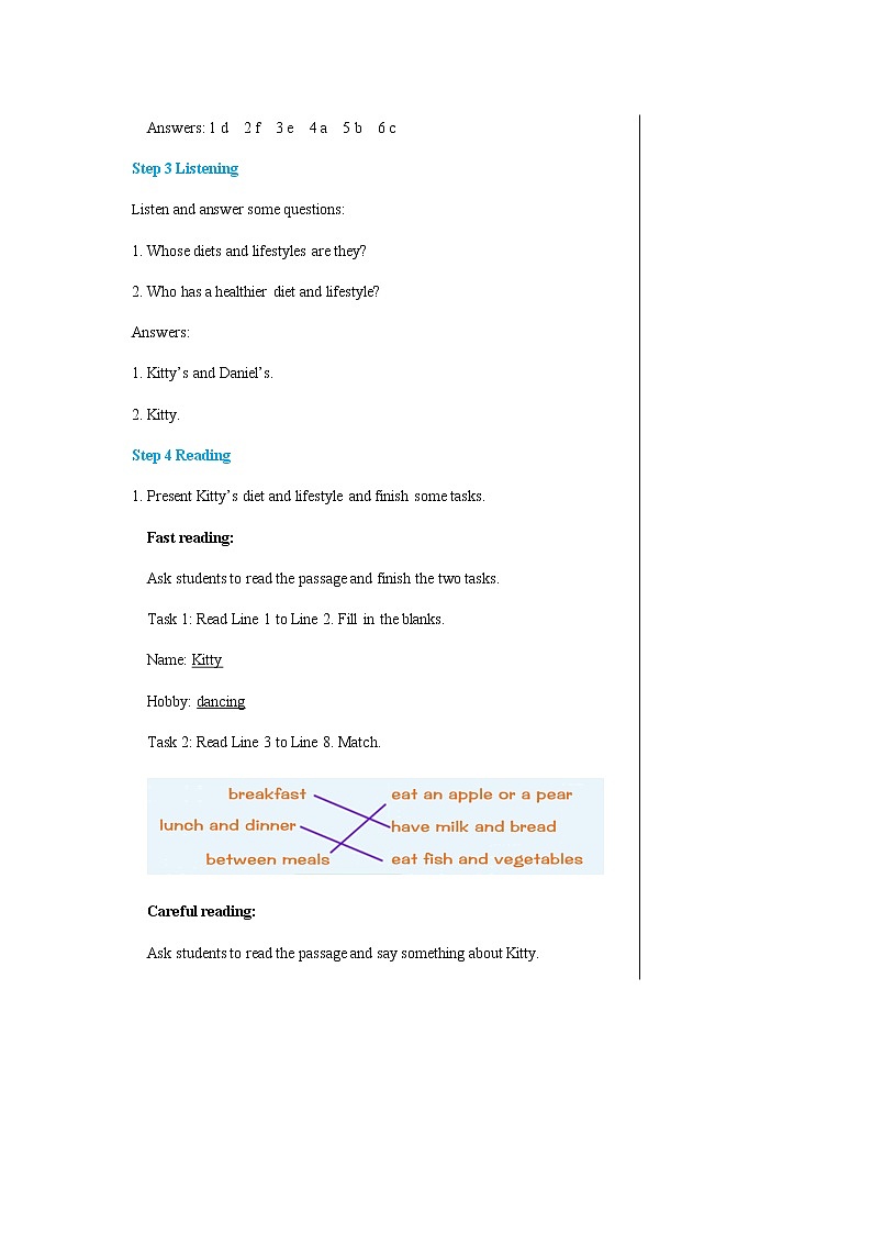 译林牛津版中学英语七年级上册Unit 6 Reading教学课件+教案03
