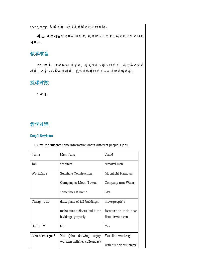 牛津上海版中学英语七年级上Unit 4 Jobs people do Stage 4教学课件+教案02