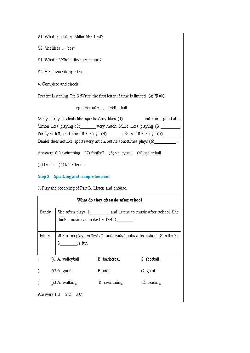 译林牛津版中学英语七年级上册Unit 2 Integrated skills & Study skills教学课件+教案03