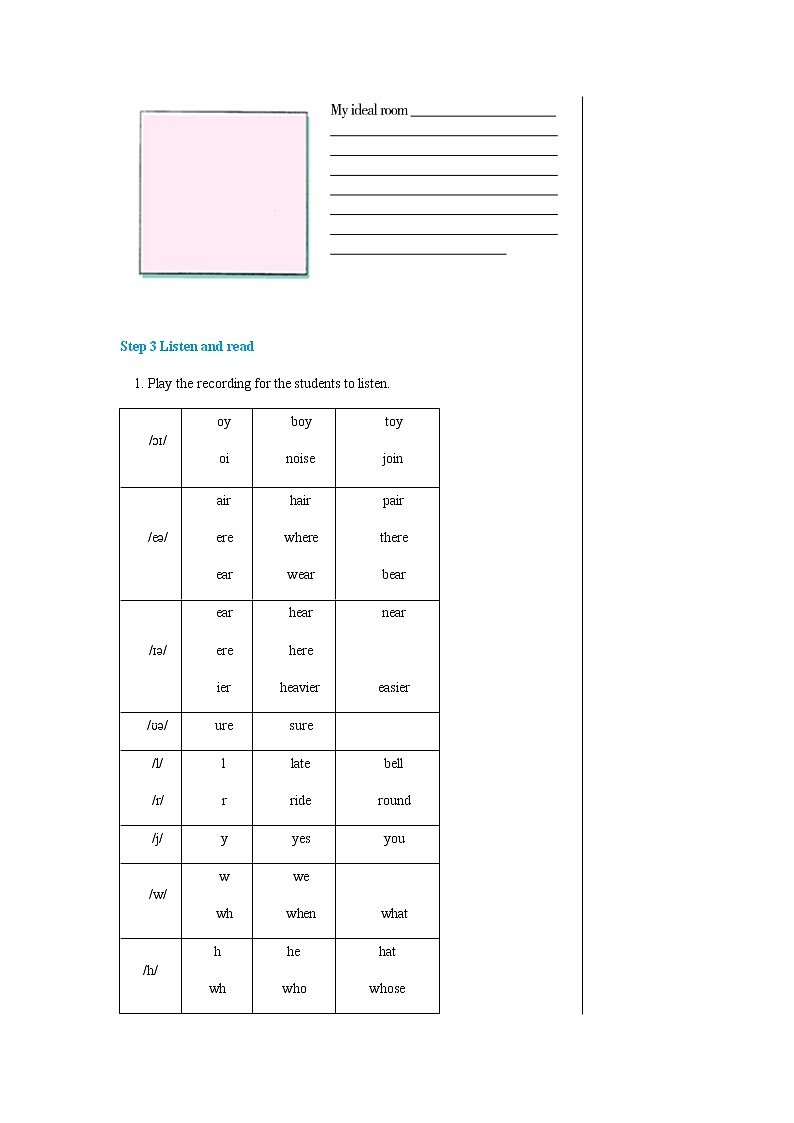 牛津上海版中学英语七年级上Module 2 More practice教学详案第3页