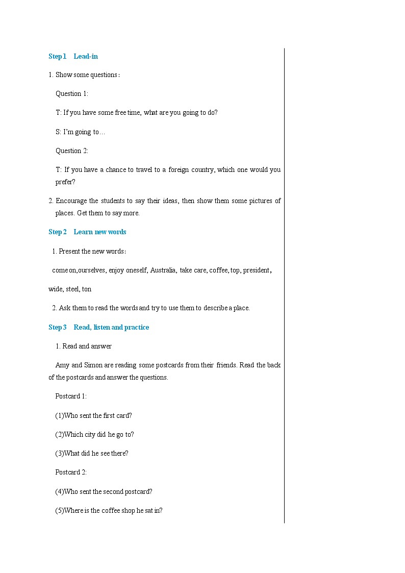 译林牛津版中学英语八年级上册Unit 3 Comic strip and welcome to the unit教学课件+教案02