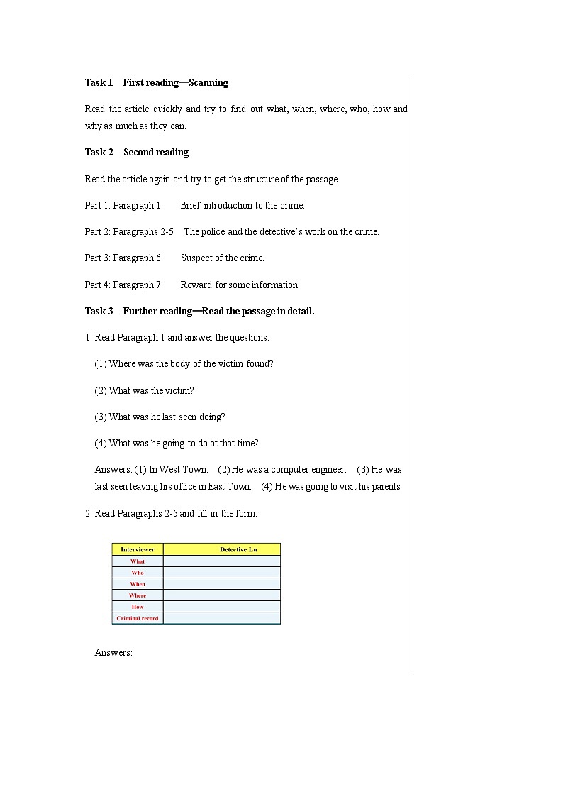 译林牛津版中学英语九年级上册Unit 8 Reading教学课件+教案03