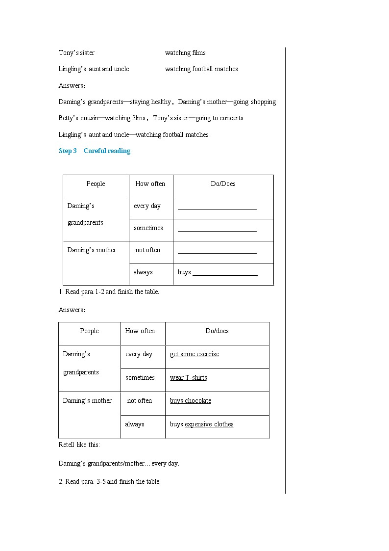 外语教研版中学英语七年级上Module 8 Unit 2教学详案第3页