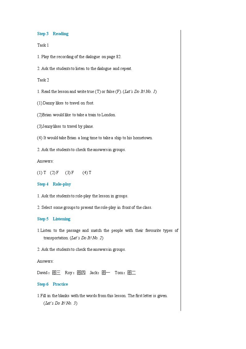 冀教版英语八上  Unit 6 Lesson 31  课件+教案03