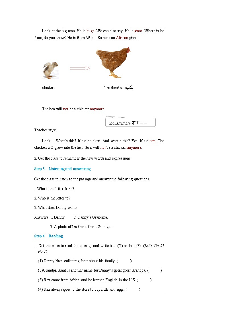 冀教版英语八上  Unit 7 Lesson 39  课件+教案03