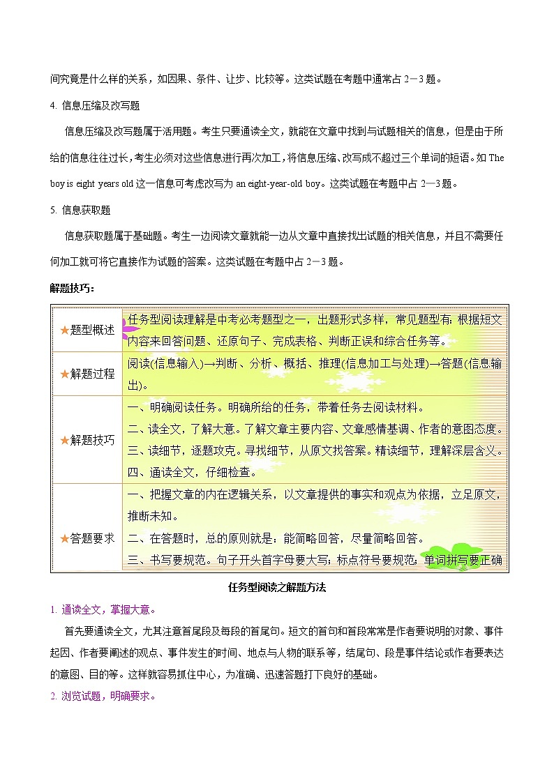 考点35 任务型阅读之综合任务-【讲通练透】 （教师版）第3页
