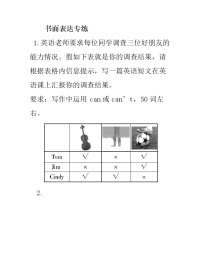 人教版七年级英语下册  Units 1-6 单元书面表达专练（无答案）