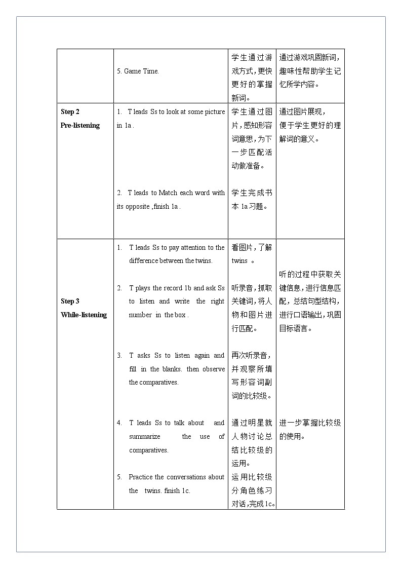 Unit 3 第1课时 Section A (1a-2d)(教学设计)人教新目标（Go For It）八年级英语上册02