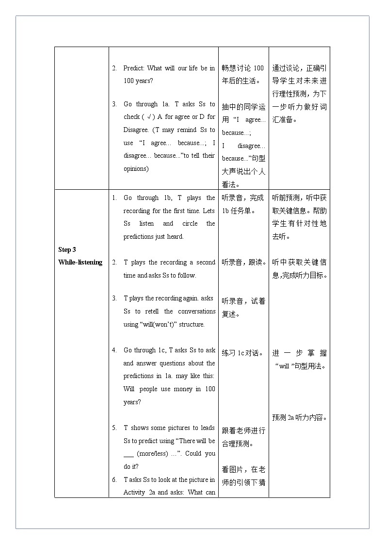 Unit 7 第1课时 Section A (1a-2d)(教学设计)人教新目标（Go For It）八年级英语上册02