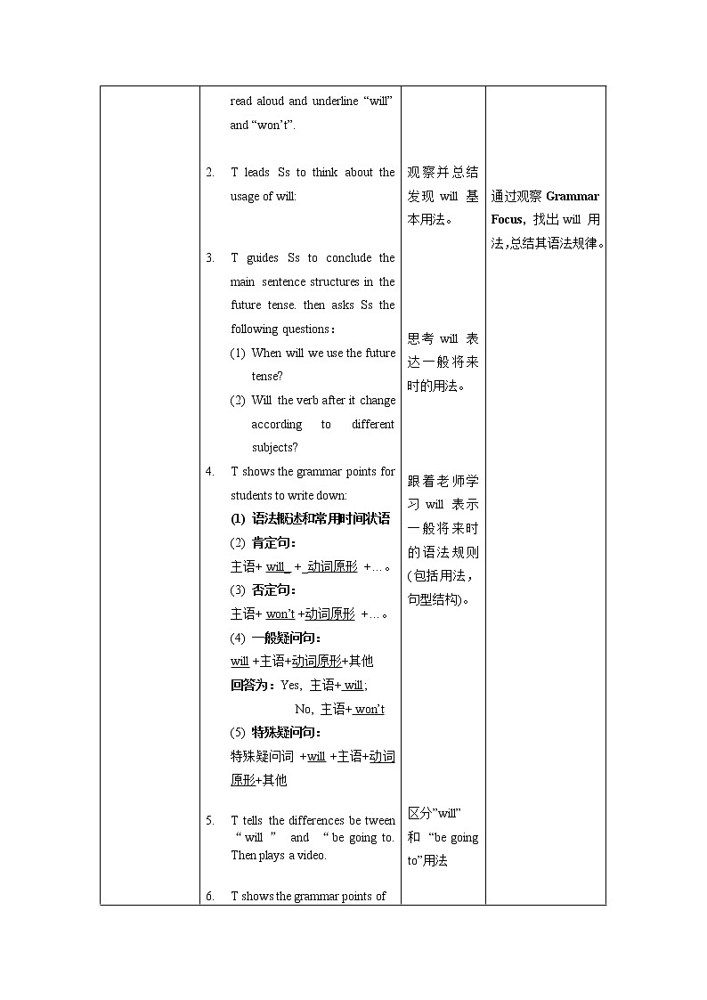 Unit 7 第2课时 Section A (Grammar Focus -3c)(教学设计)人教新目标（Go For It）八年级英语上册第2页