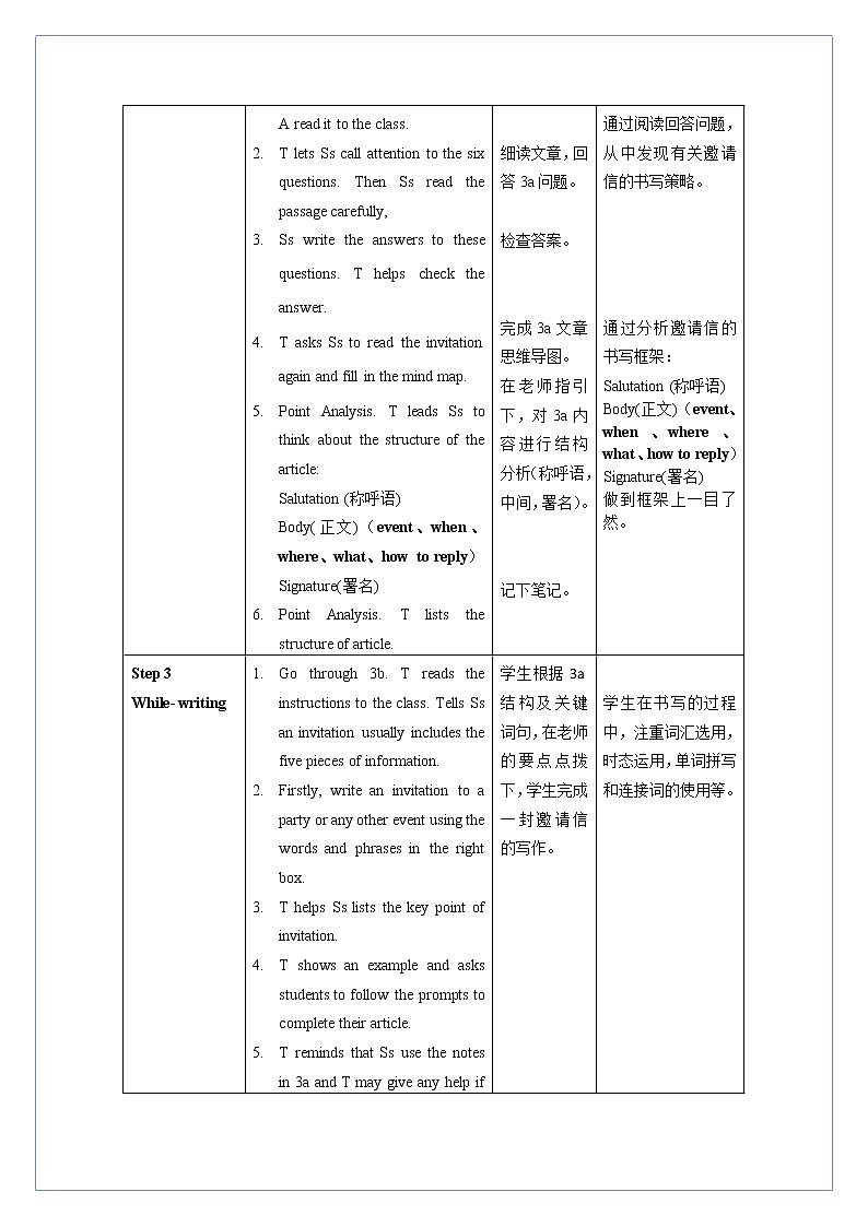 Unit 9 第5课时 Section B (3a-Self Check)(教学设计)人教新目标（Go For It）八年级英语上册02