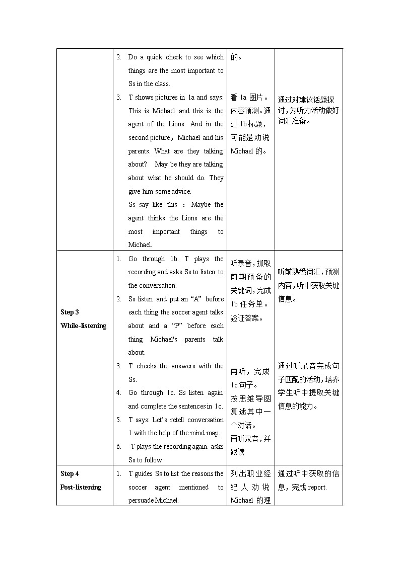 Unit 10 第3课时 Section B (1a-1d)(教学设计)人教新目标（Go For It）八年级英语上册02