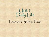 初中英语北师大版七年级下册Lesson 3 Safety First教课ppt课件