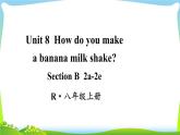 人教版英语八上Unit8 B(2a-2e)课件+音频+教案
