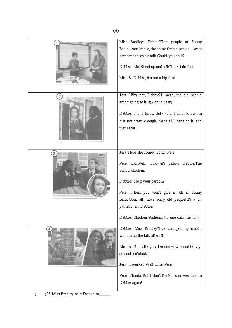 江苏省常州市2022-2023学年九年级中考第二次仿真模拟英语试卷（含答案）03